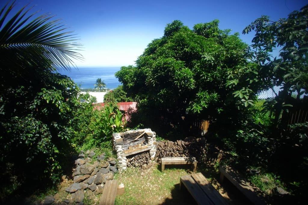 Bungalow Ecologique Avec Toilettes Seches Leu Kabanon Vue Mer Saint-Leu Exteriör bild