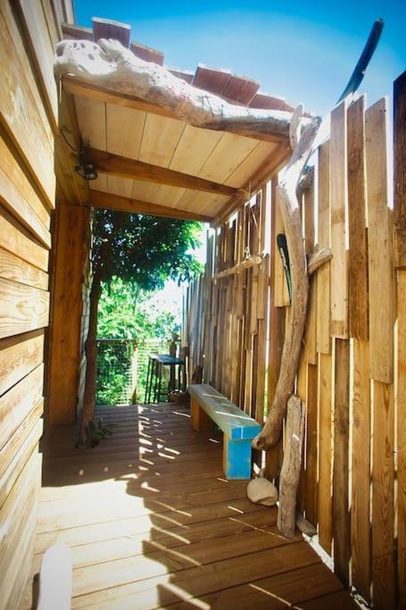 Bungalow Ecologique Avec Toilettes Seches Leu Kabanon Vue Mer Saint-Leu Exteriör bild