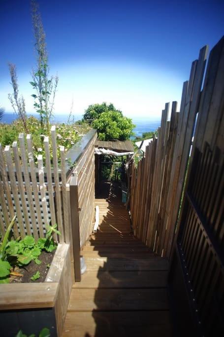 Bungalow Ecologique Avec Toilettes Seches Leu Kabanon Vue Mer Saint-Leu Exteriör bild