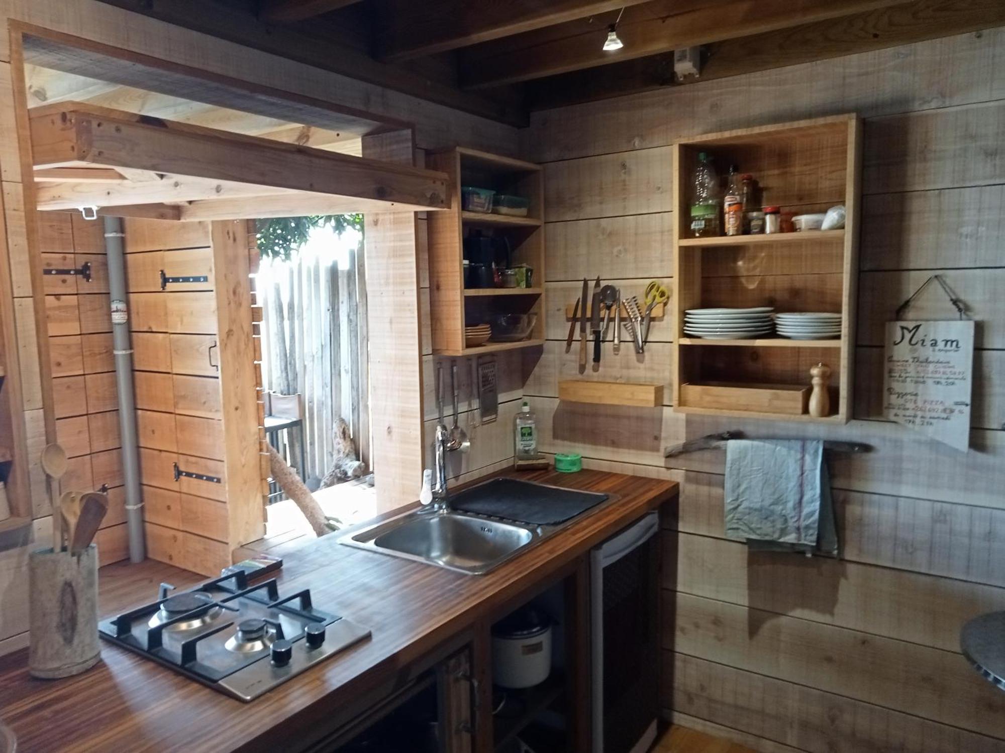 Bungalow Ecologique Avec Toilettes Seches Leu Kabanon Vue Mer Saint-Leu Exteriör bild